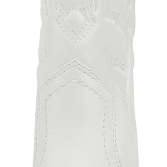 Western Cowboy Boots Womens Pointed Toe Knee High Pull On White Stylish - Picture 3 of 4